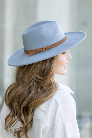 Wide Brim Panama Fedora Hat