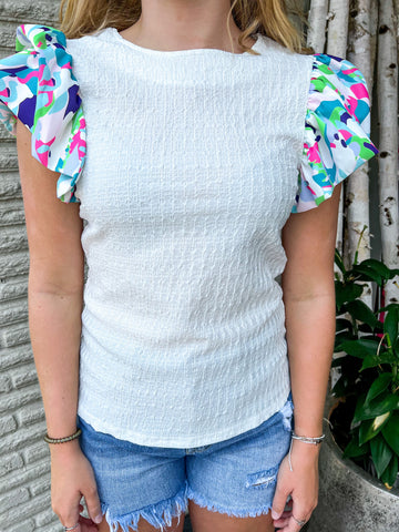 "It's a Party" Balloon Sleeve Blouse