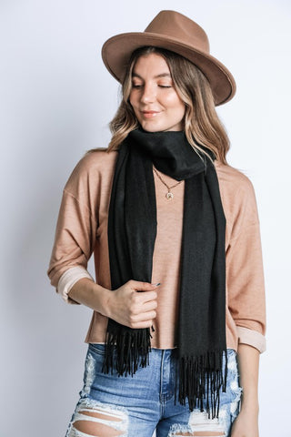 Cashmere-Feel Long Scarf