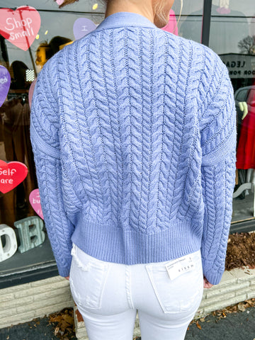 Lavender Sweater Cardigan