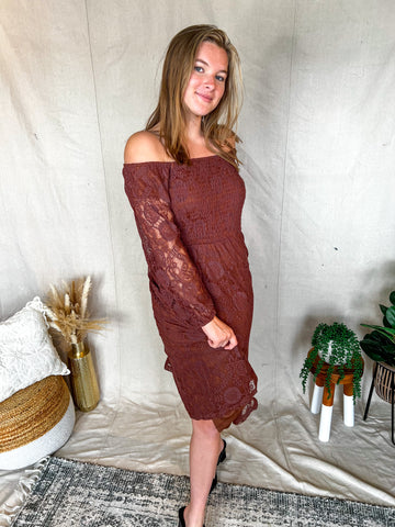Give You My Heart Dress - Brown
