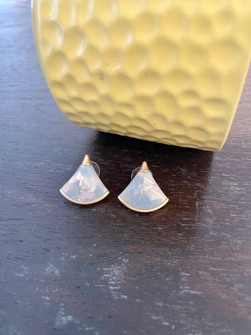 Light Blue Shell Earrings